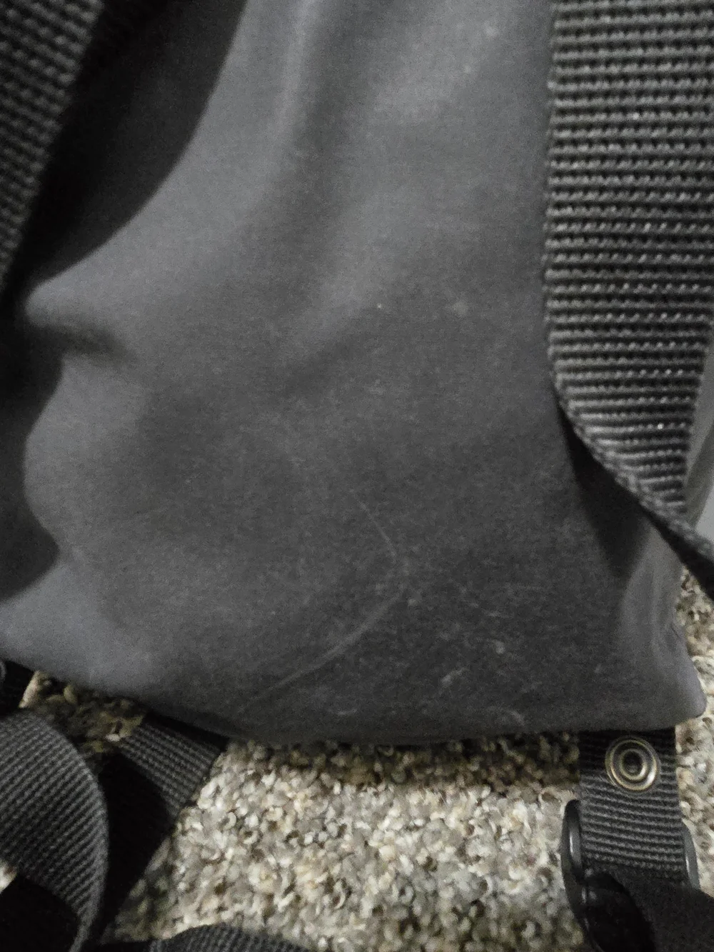 Fjallraven Black Backpack with Red Logo